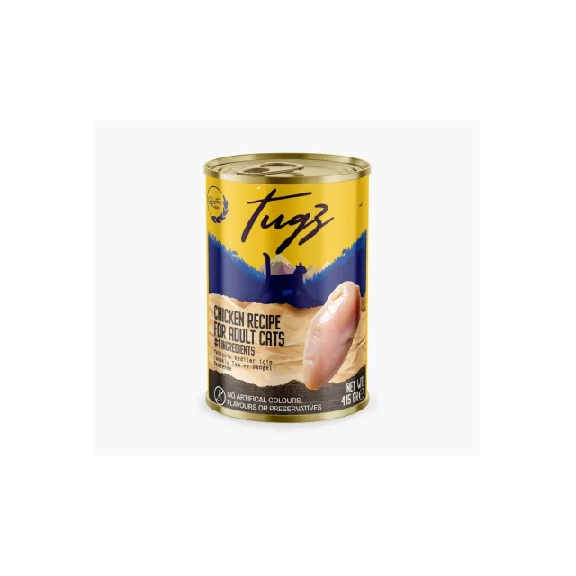 TUGZ Tavuklu Yetişkin Yaş Kedi Maması 400 gr