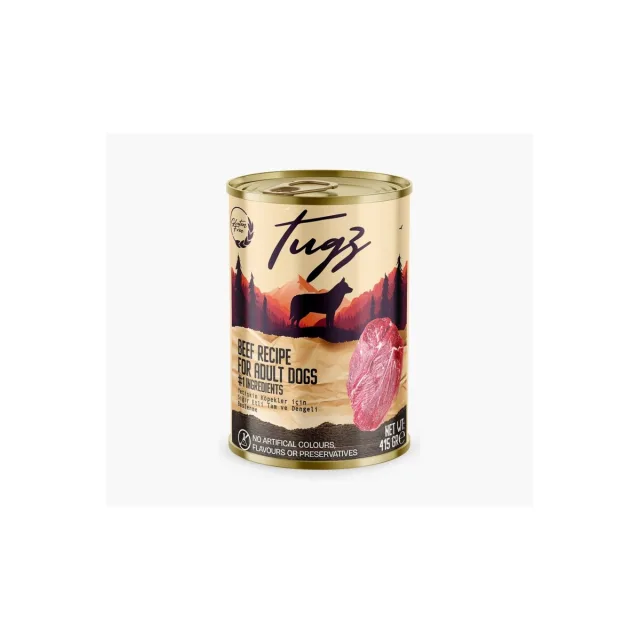 TUGZ Sığır Etli Yetişkin Köpek Yaş Maması 400 gr