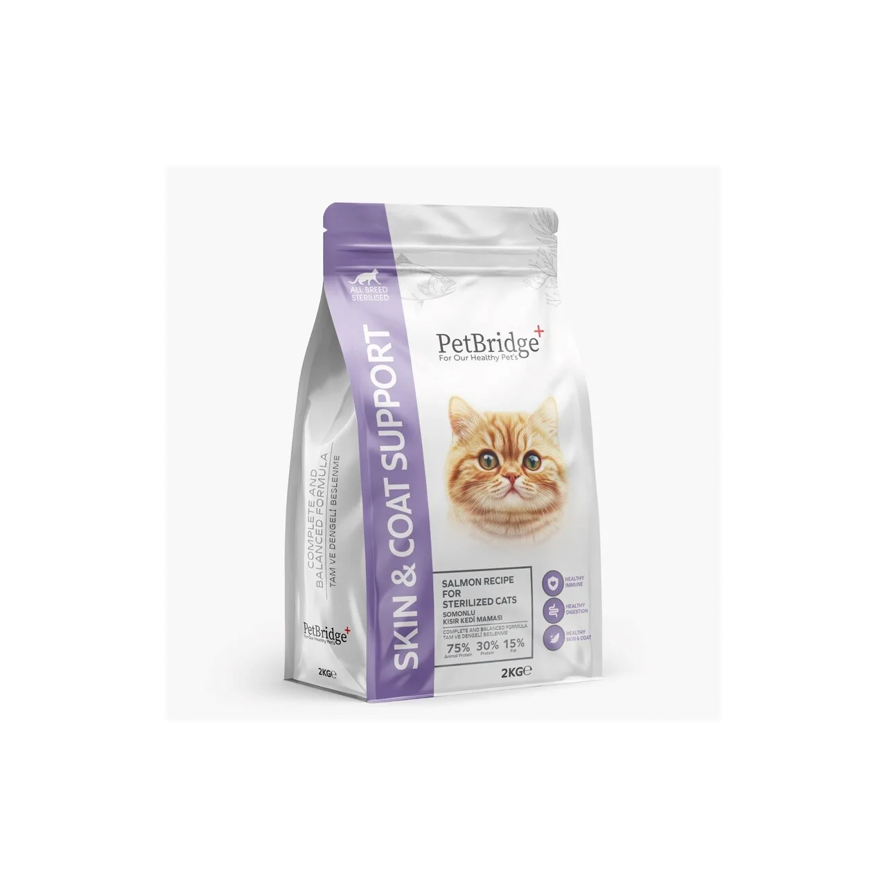 Petbridge Somonlu Kısırlaştırılmış Kedi Maması 2 Kg