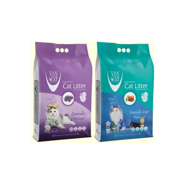 Vancat Lavanta Kokulu İnce Taneli Topaklanan Kedi Kumu 10 Kg