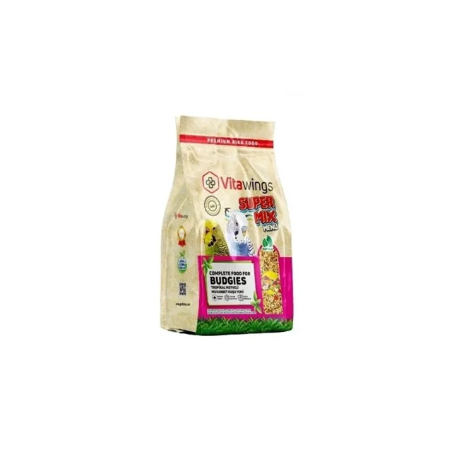 Vitawings Süper Mix Tropikal Meyveli Muhabbet Kuşu Yemi 800 gr