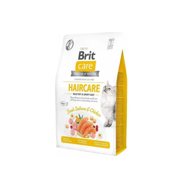 Brit Care Haircare Tavuk & Somonlu Deri-Tüy Sağlığı Kedi Maması 2 kg
