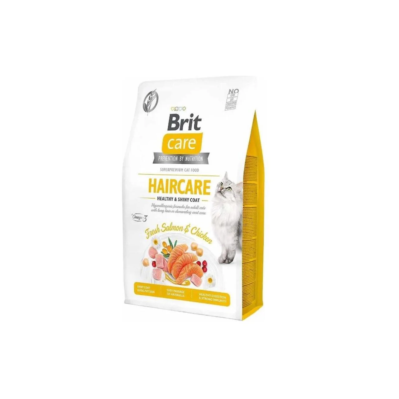 Brit Care Haircare Tavuk & Somonlu Deri-Tüy Sağlığı Kedi Maması 2 kg