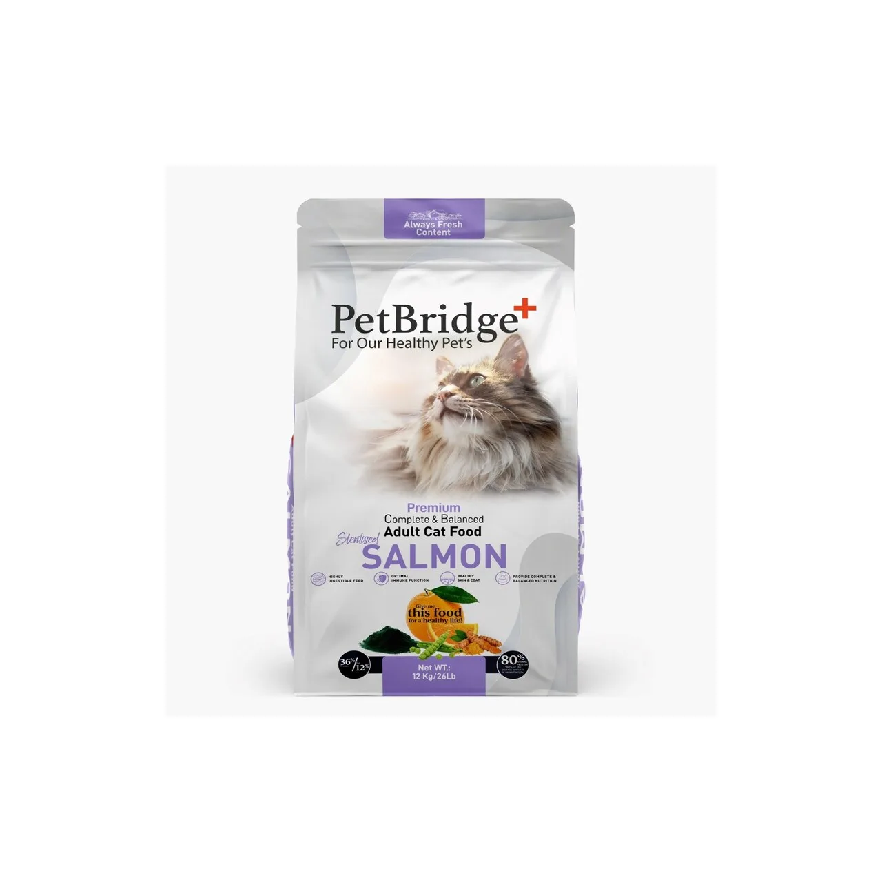 Petbridge Somonlu Yetişkin Kedi Maması 12 Kg