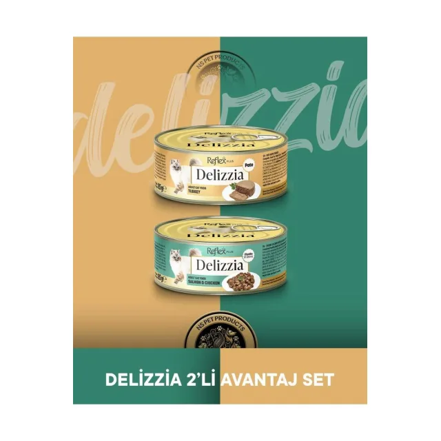 Reflex Plus Delizzia Kıyılmış Tavuklu Pate Yetişkin Kedi Konservesi 85 gr