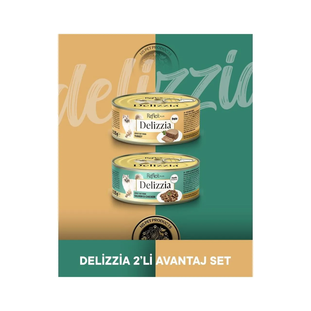 Reflex Plus Delizzia Kıyılmış Tavuklu Pate Yetişkin Kedi Konservesi 85 gr