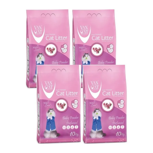 VanCat Baby Powder Parfümlü İnce Taneli Kedi Kumu 10 Kg