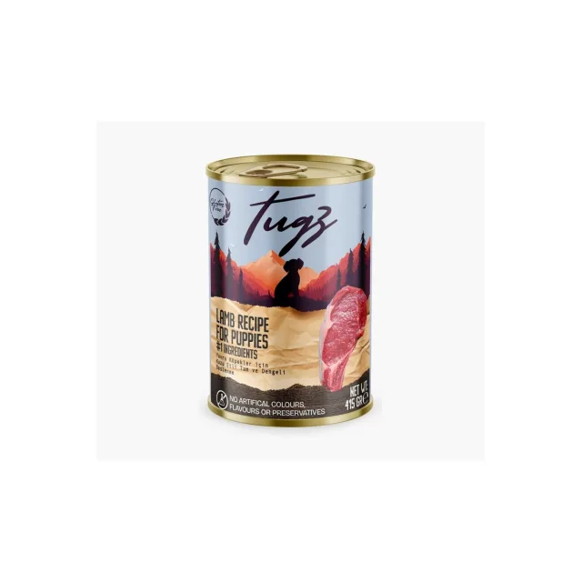 TUGZ Kuzu Etli Yavru Köpek Yaş Maması 400 gr
