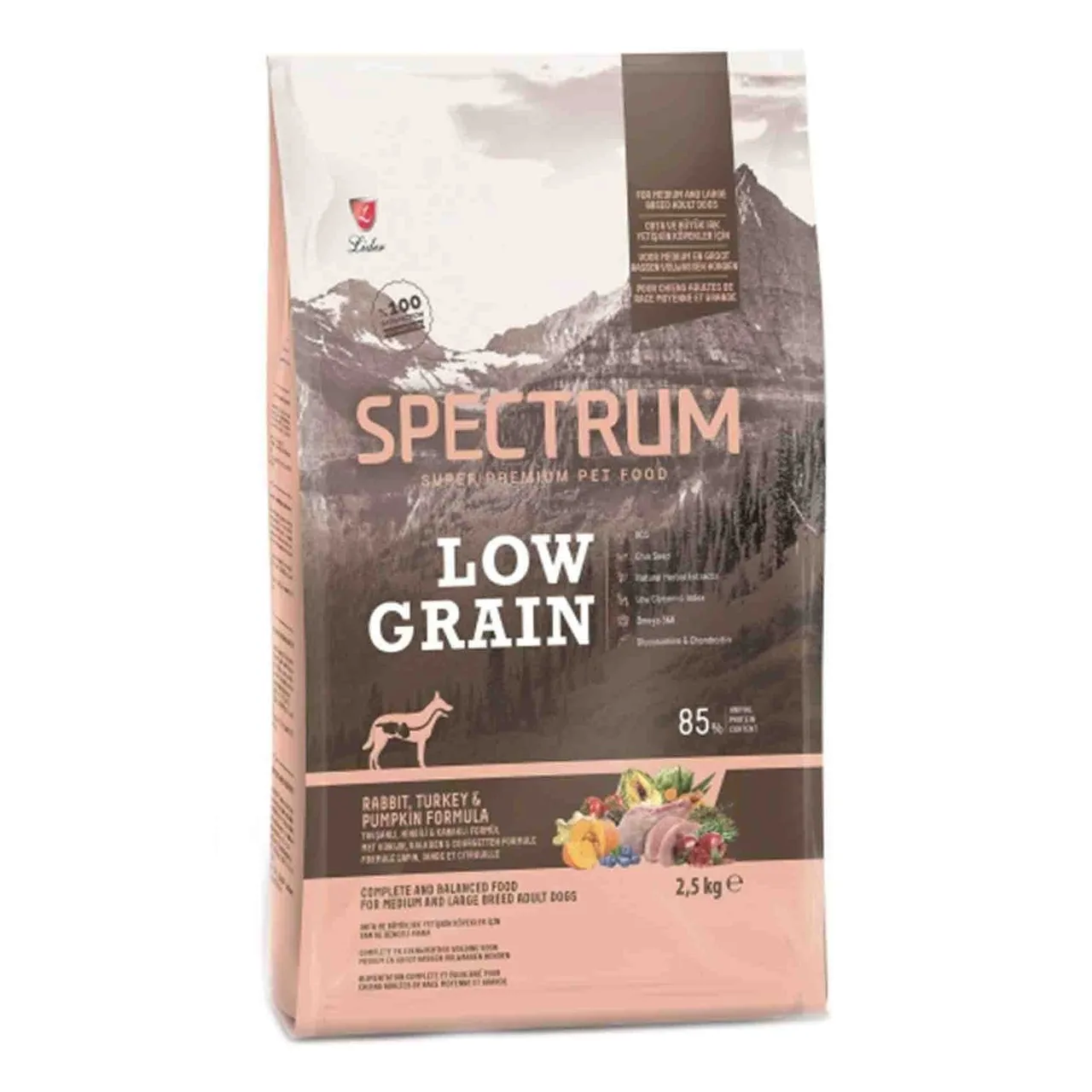 Spectrum Tavşanlı Hindili ve Bal Kabaklı Orta ve Büyük Irk Köpek Maması